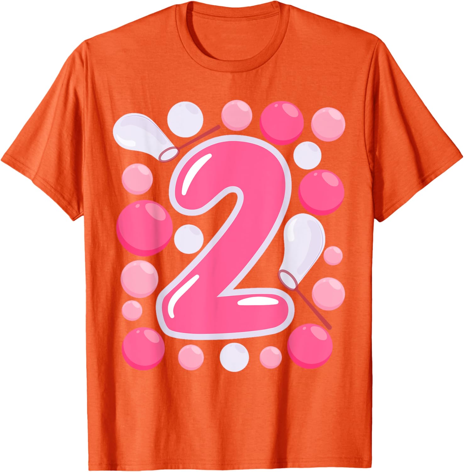 Adorable Girls 2nd Bubble Birthday Party T-Shirt for Kids Celebrations - 2