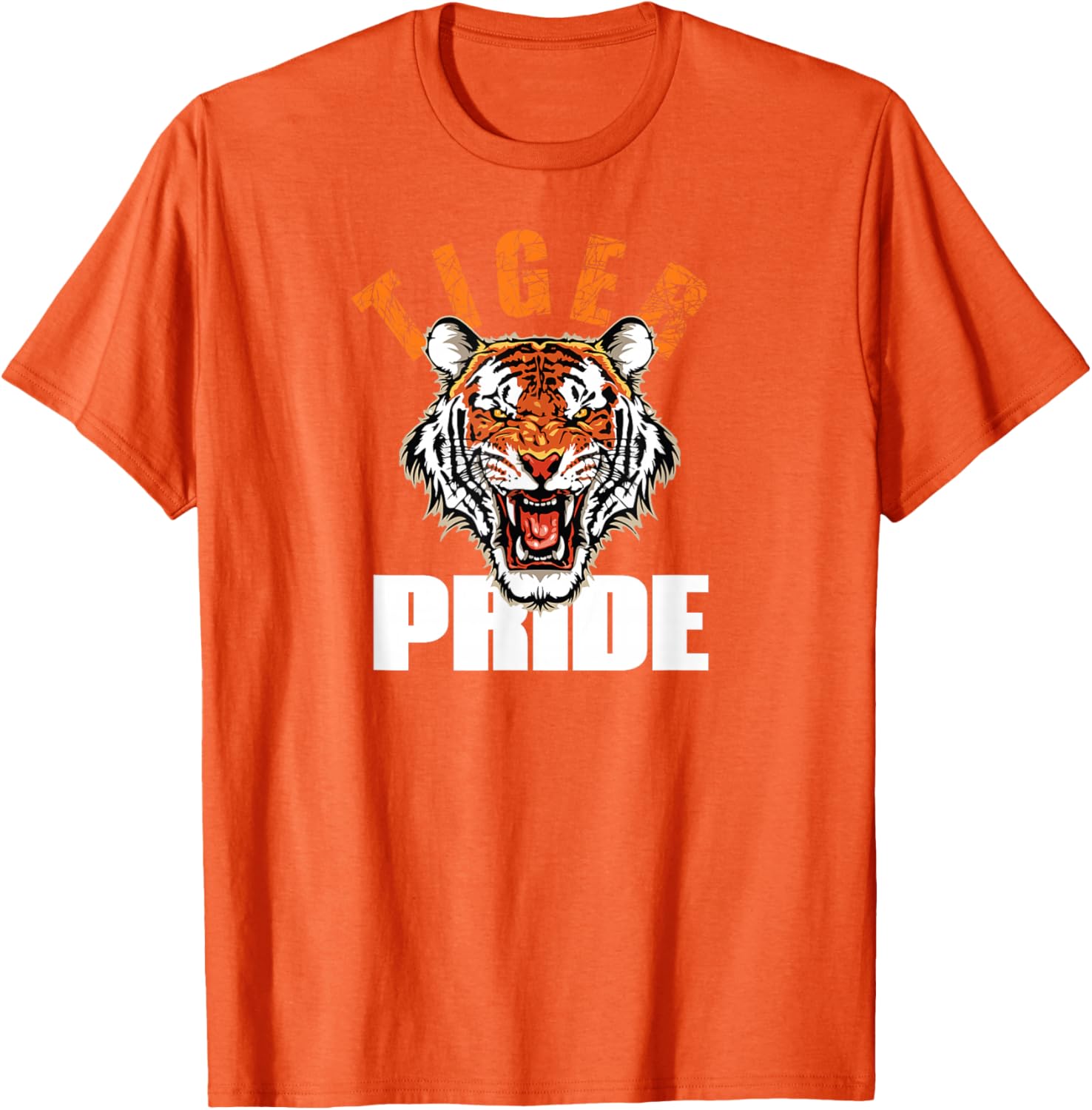 Retro Tiger Pride Vintage Mascot T-Shirt for School Sports Teams - 18