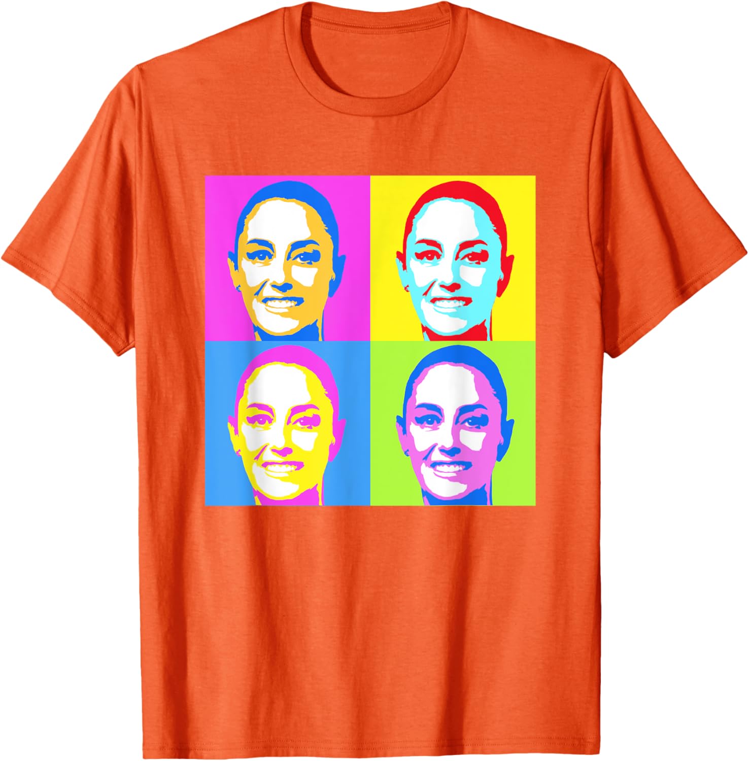 Claudia Sheinbaum Pop Art T-Shirt for Supporters of Mexico's President - 13