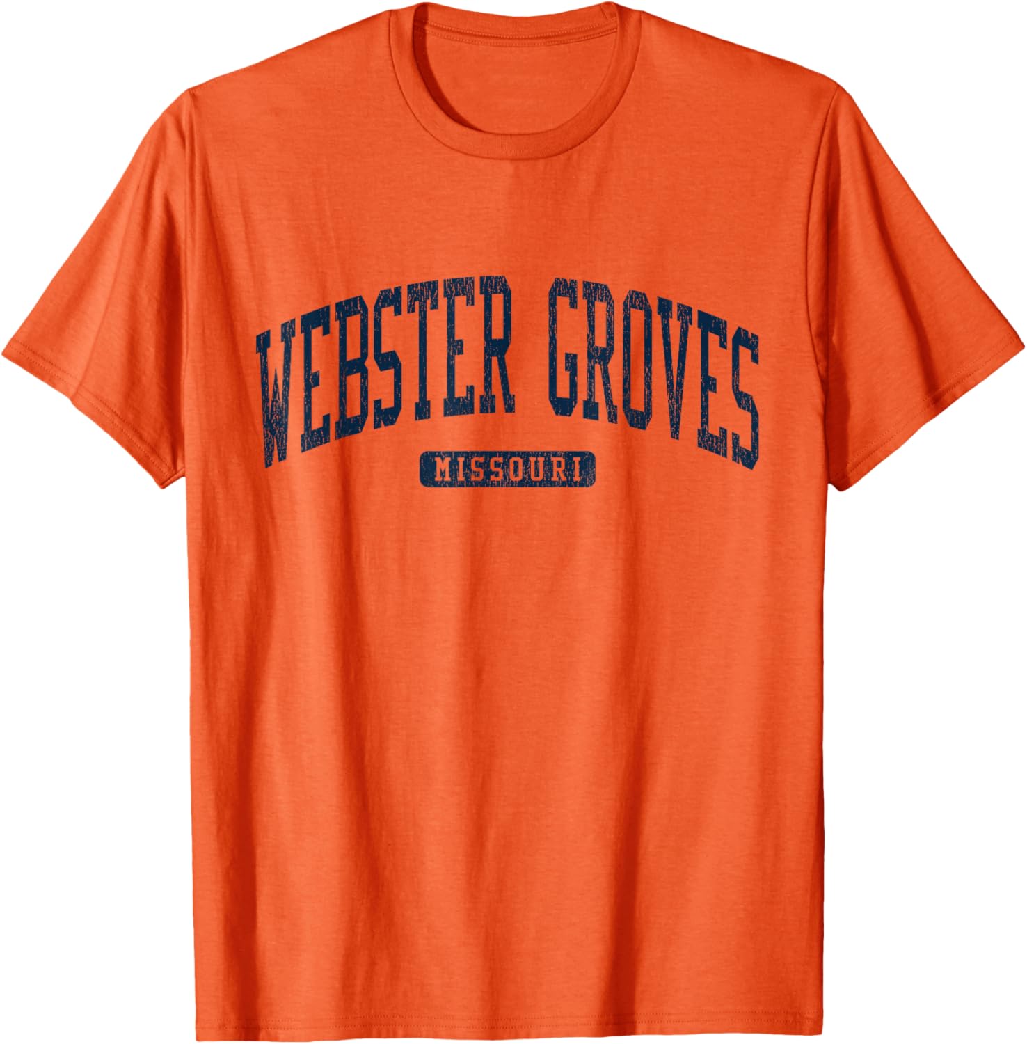 Webster Groves Missouri College Style Blue T-Shirt for Students and Alumni - 4