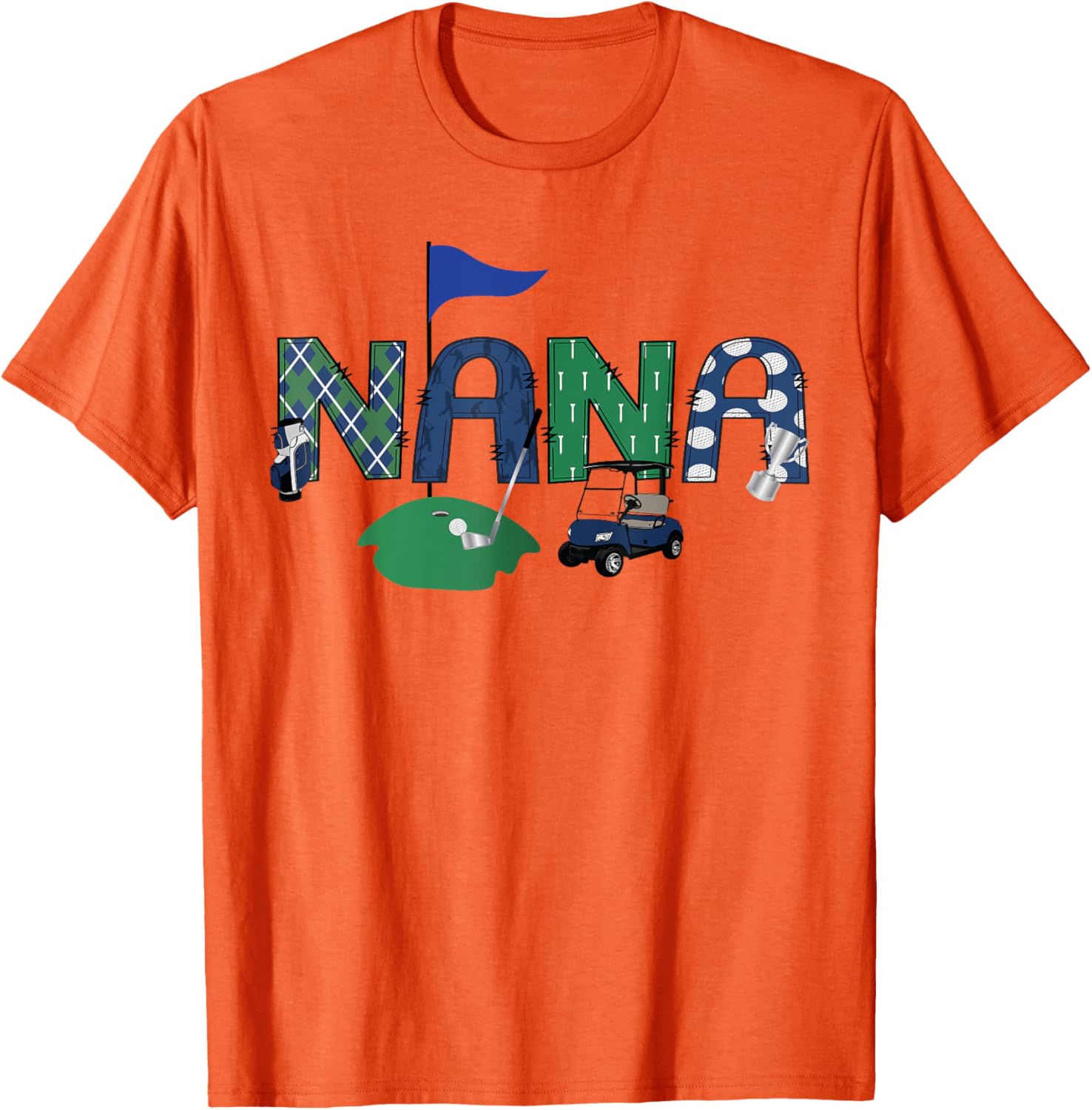 Adorable Golf Nana Hole In One First Birthday Party T-Shirt for Kids - 5