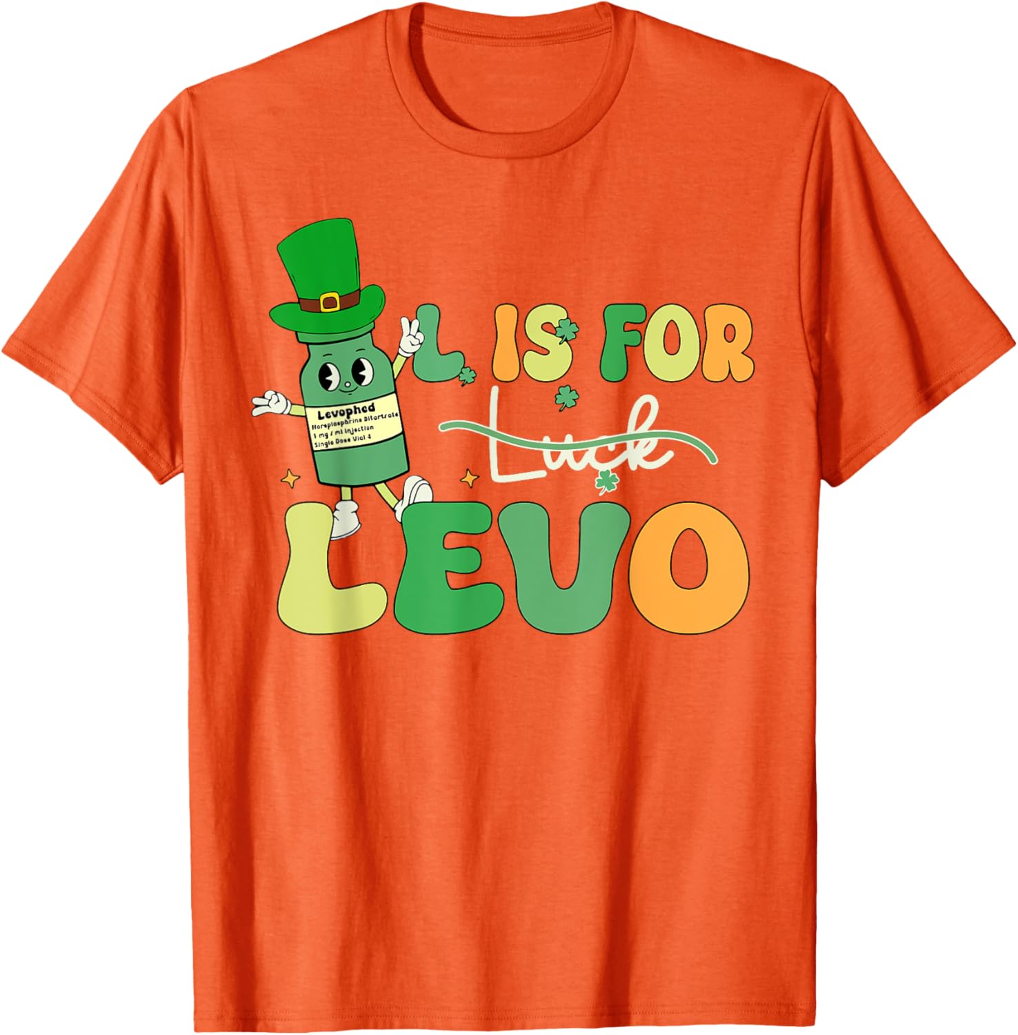 St Patrick's Day Levo T-Shirt for Pharmacists and Nurses in ICU ER - 12