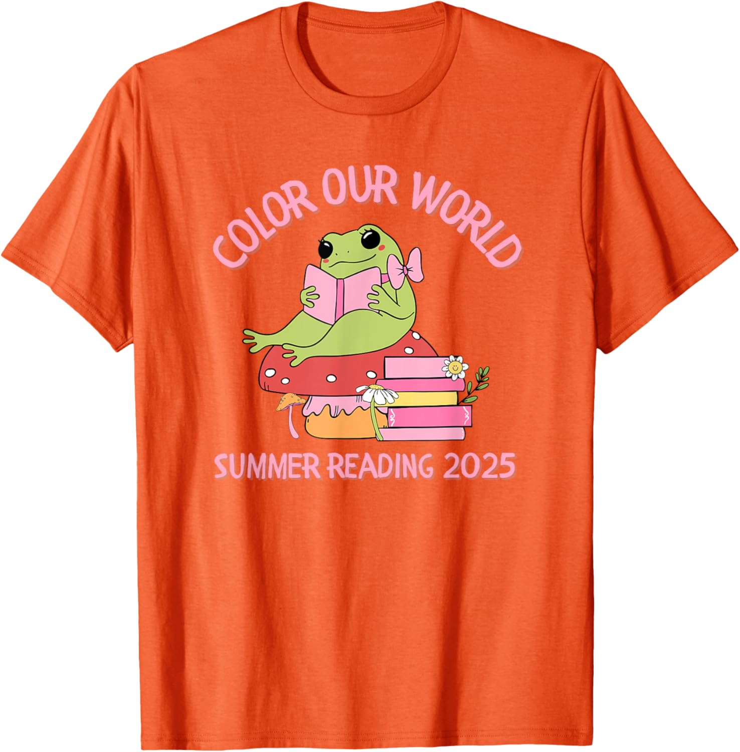 Color Our World Summer 2025 Frog T-Shirt for Kids - Fun Reading Program Apparel - 21