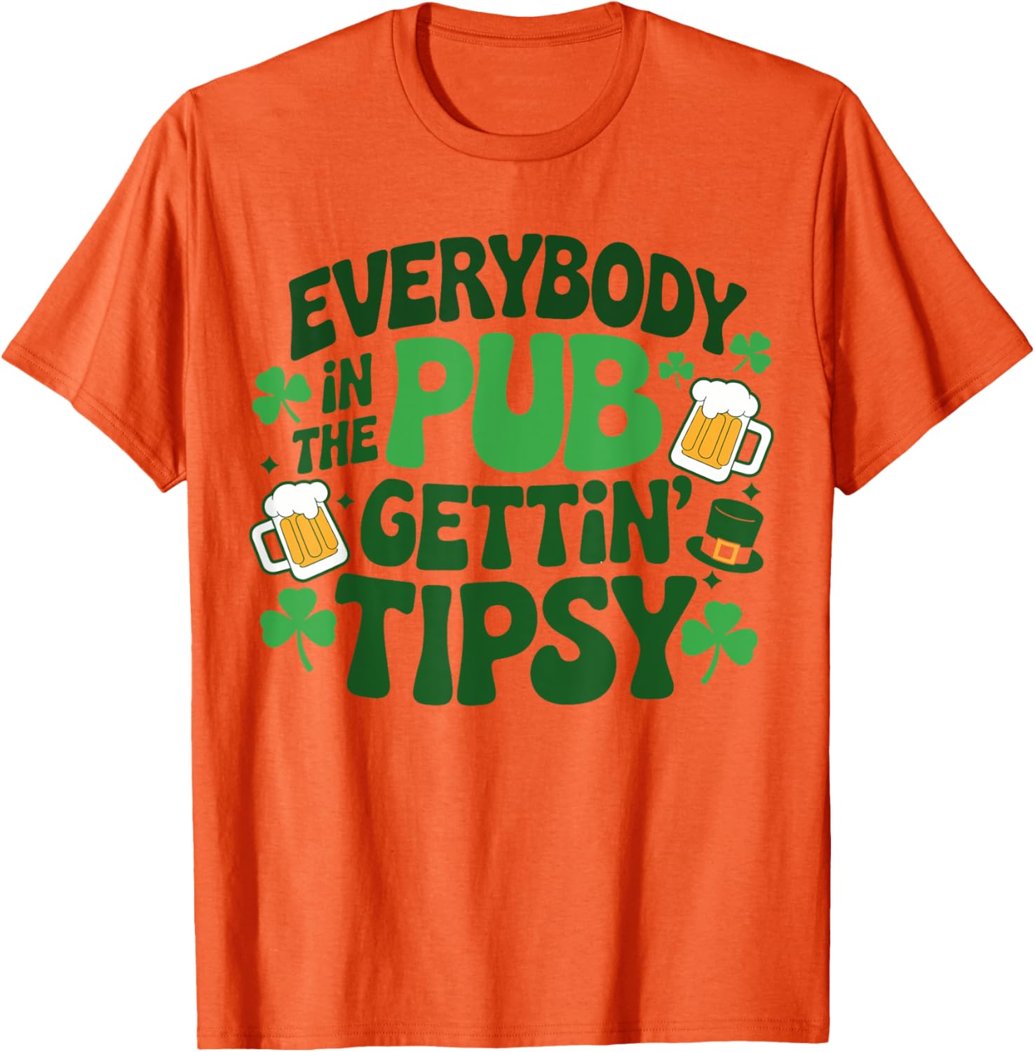 Tipsy Everyone in the Pub St Patrick's Day T-Shirt for Fun Celebrations - 8