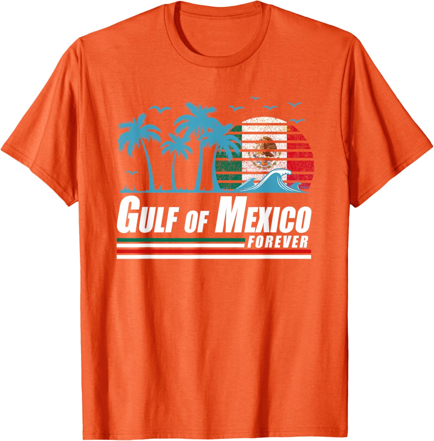 Retro Gulf of Mexico T-Shirt for Coastal Vibes and Vintage Style - 18