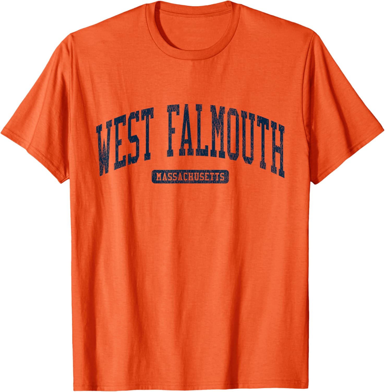 West Falmouth MA College University Stylish Blue T-Shirt for Casual Wear - 16