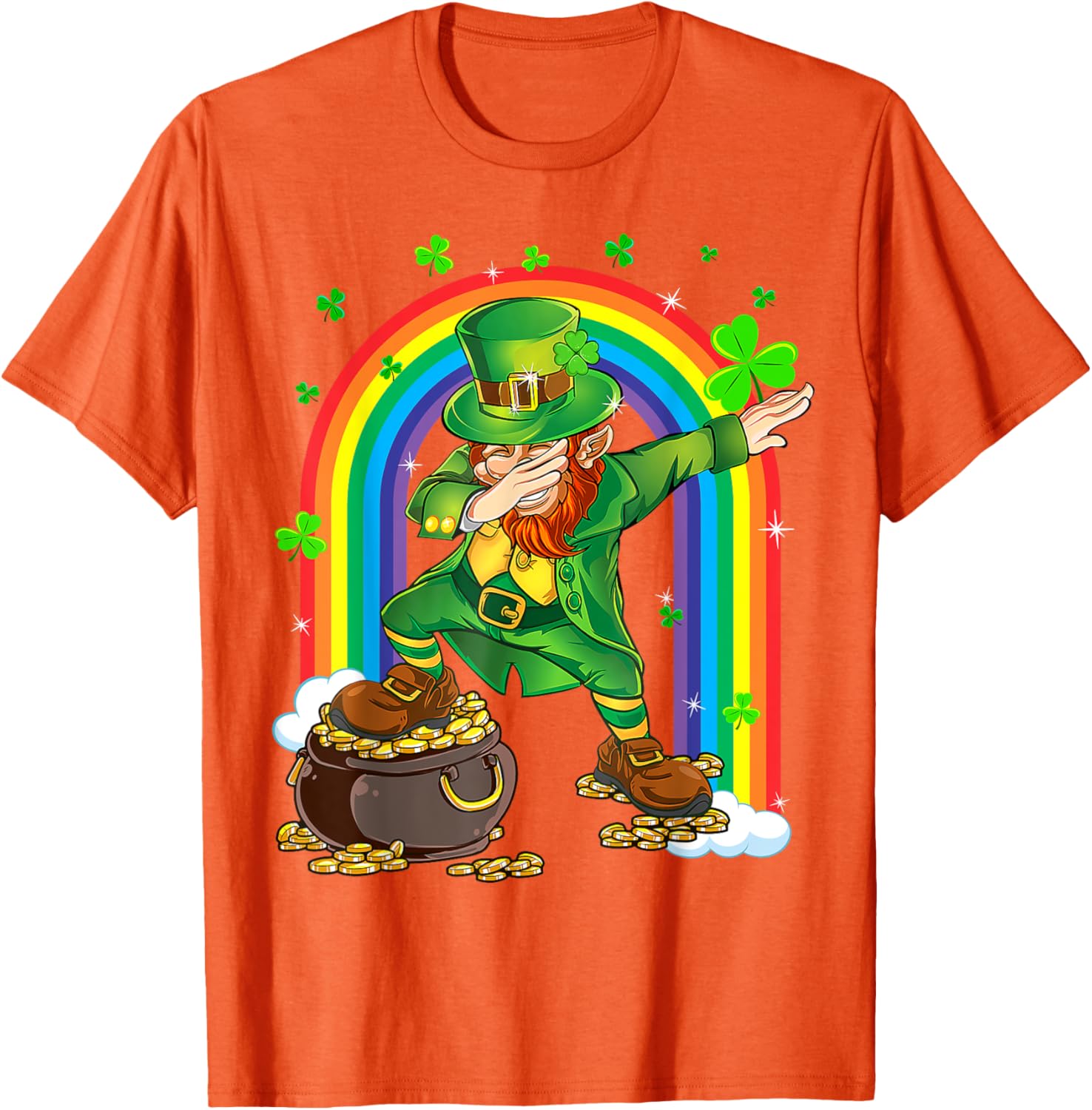 Cool 2025 St Patrick's Day Dabbing Leprechaun T-Shirt for Kids and Adults - 11
