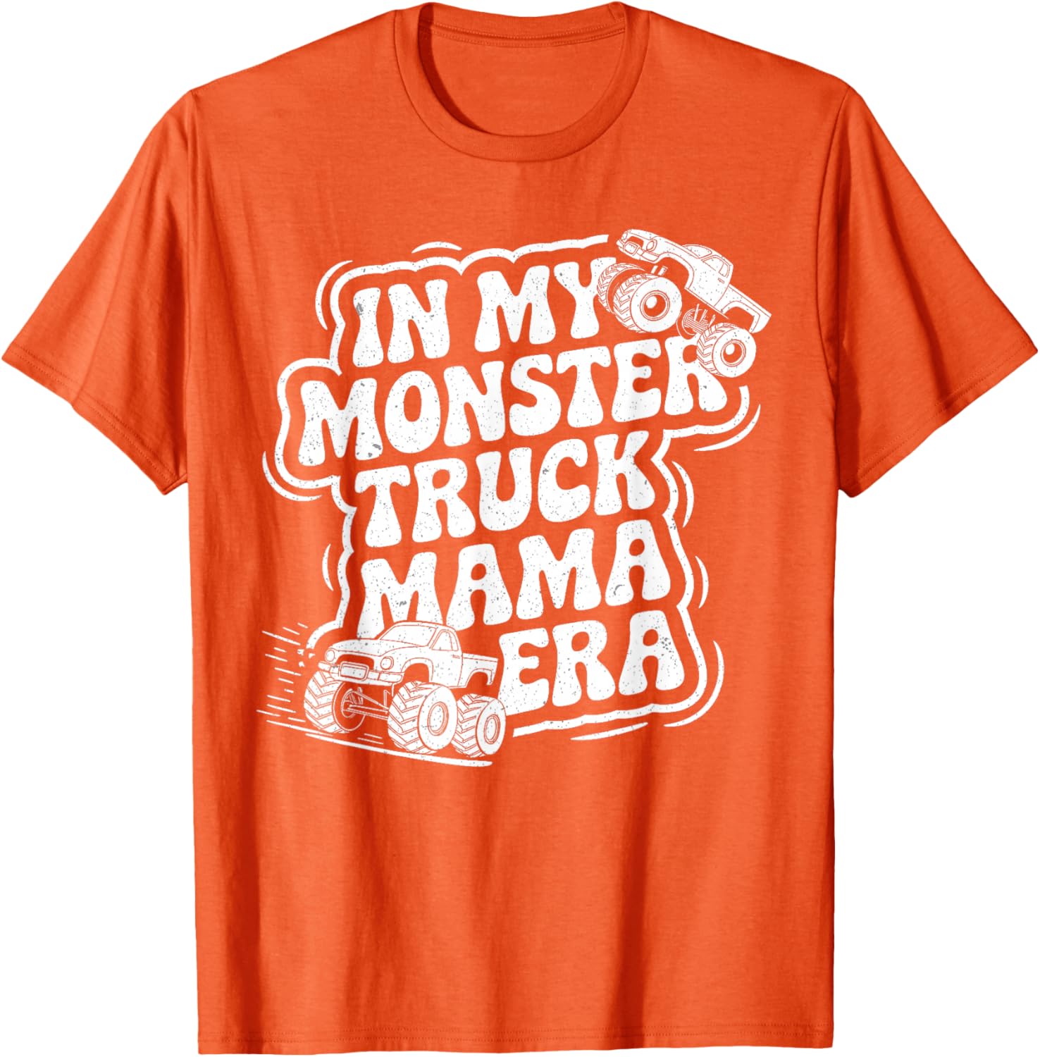 Groovy Monster Truck Mama Era T-Shirt for Fun Loving Moms on Mother's Day - 16