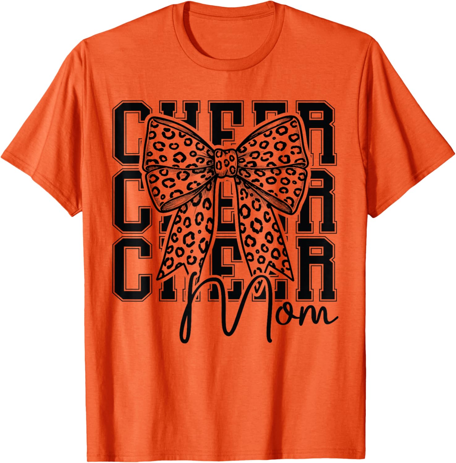 Cheer Mom Cheerleader T-Shirt for Biggest Fan Mother's Day Gift - 4