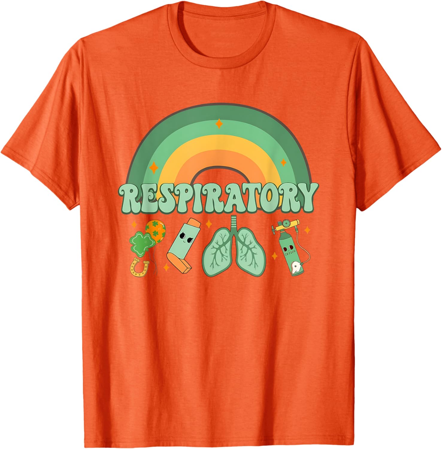 St Patrick's Day Respiratory Therapist Lung T-Shirt for Pulmonologists - 2