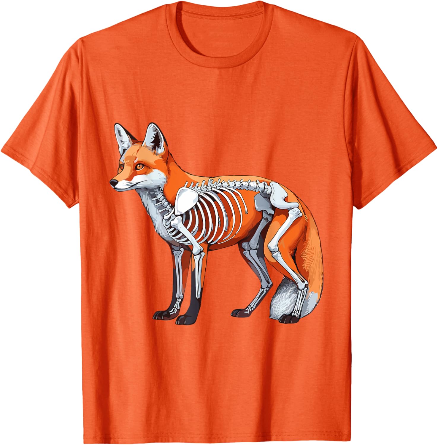 X-ray Fox Body Anatomy Radiography Skeleton T-Shirt for Anatomy Lovers - 4