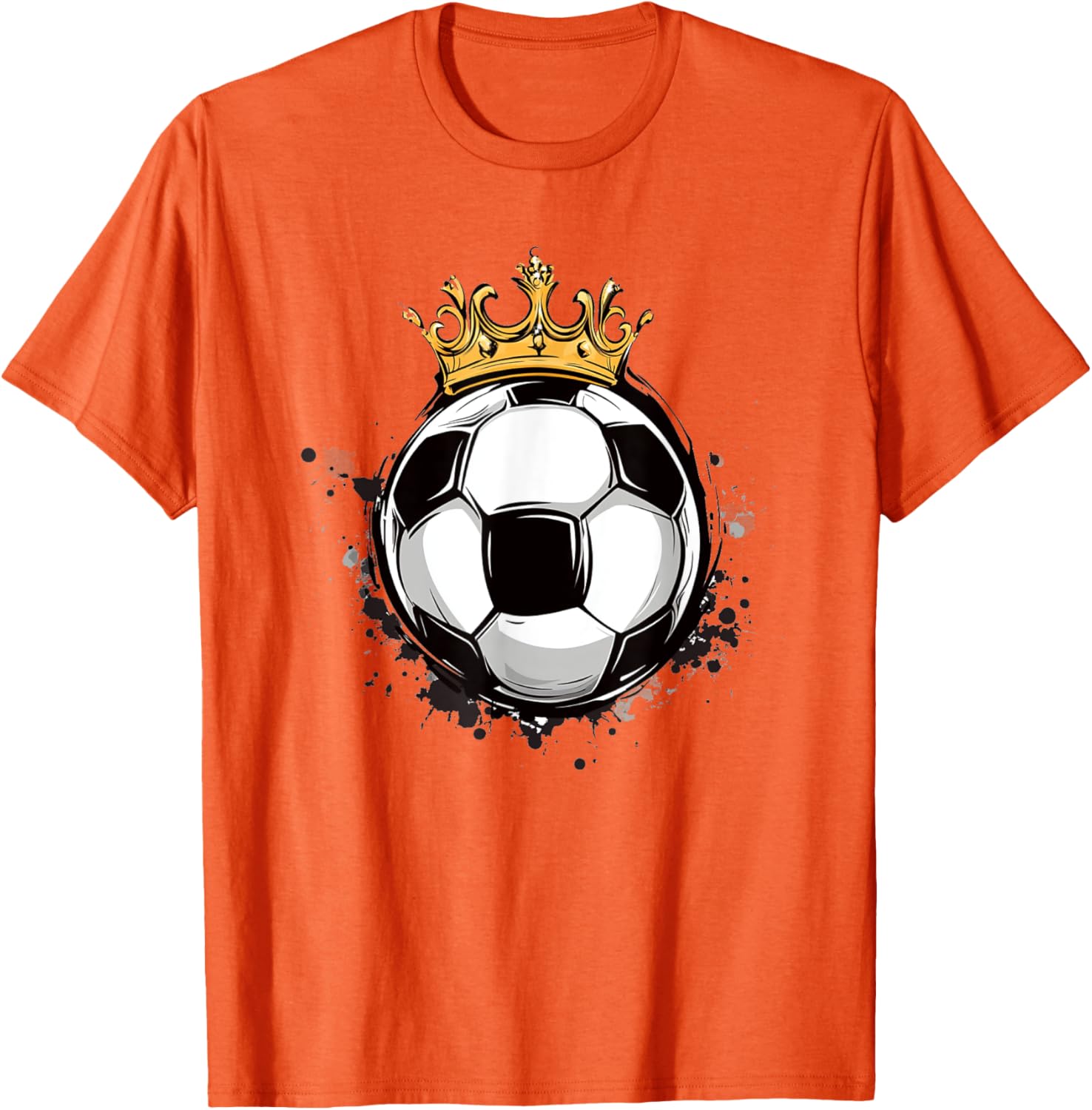 Soccer Royalty T-Shirt with Crowned Ball for Kids - Stylish Sports Wear - 2