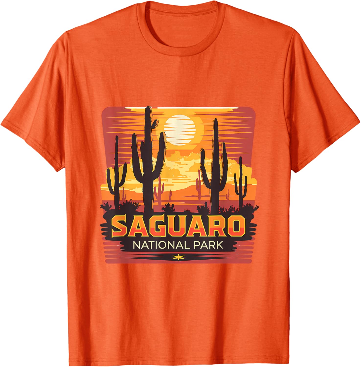 Saguaro National Park Desert Sun Scene T-Shirt for Nature Lovers - 9