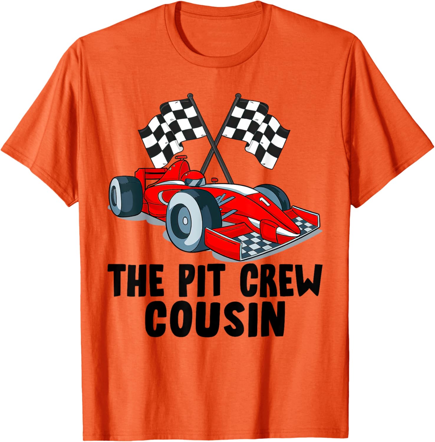 Cousin Pit Crew Racing Family T-Shirt for Car Birthday Party Fun - 19