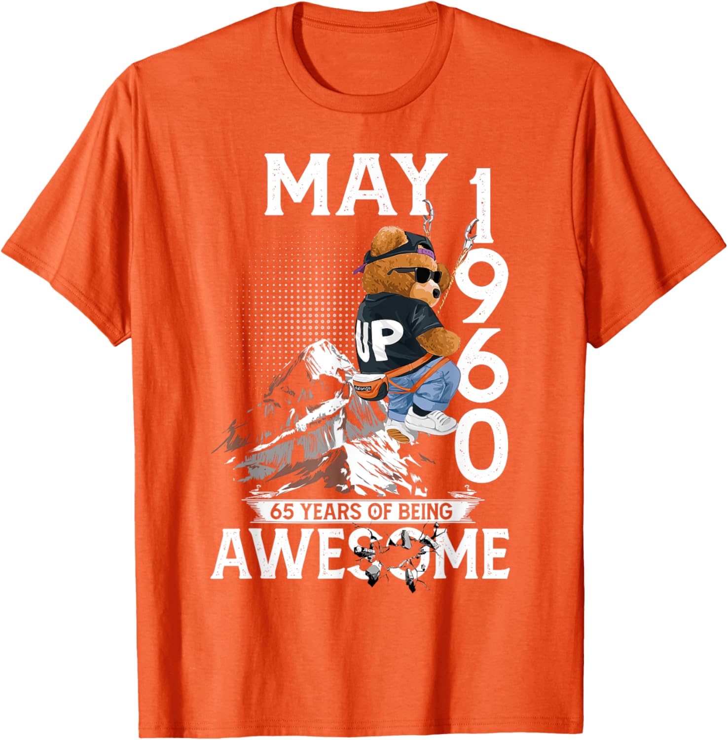 65th Birthday Bear Legends T-Shirt for Men May 1960 Vintage Style - 22