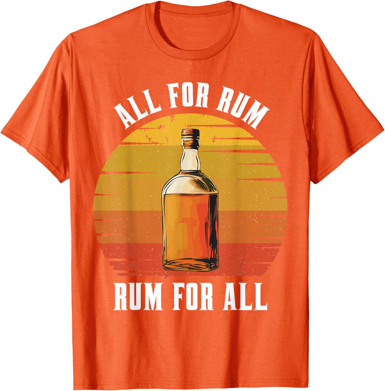 Vintage Rum Lovers T-Shirt for Drink Enthusiasts - All for Rum Design - 5