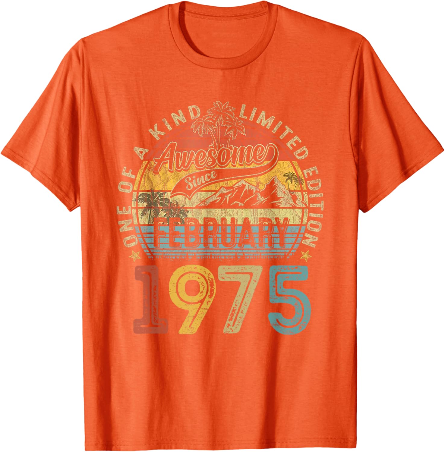 Funny Vintage 50th Birthday T-Shirt for Women - February 1975 Design - 9