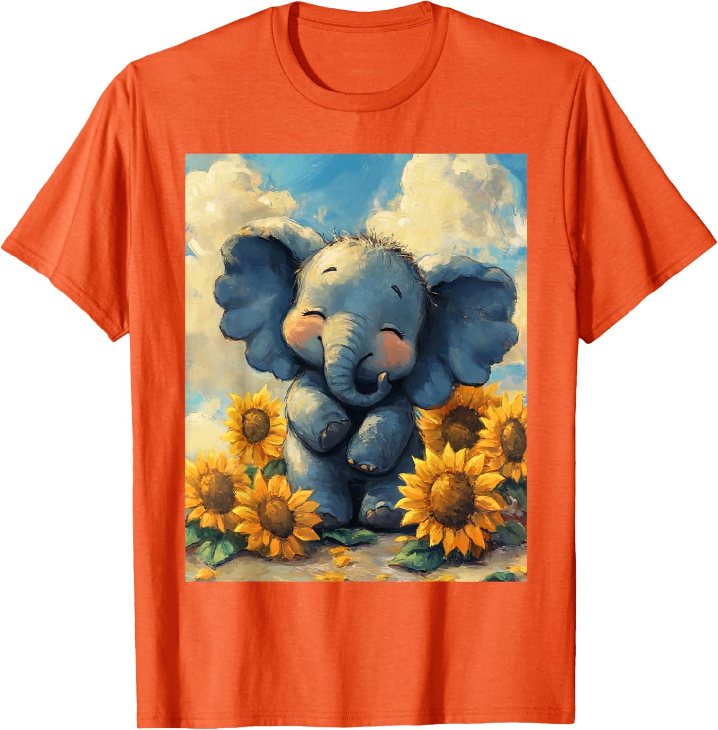 Adorable Sunflower Elephant T-Shirt for Kids - Perfect for Boys and Girls - 3