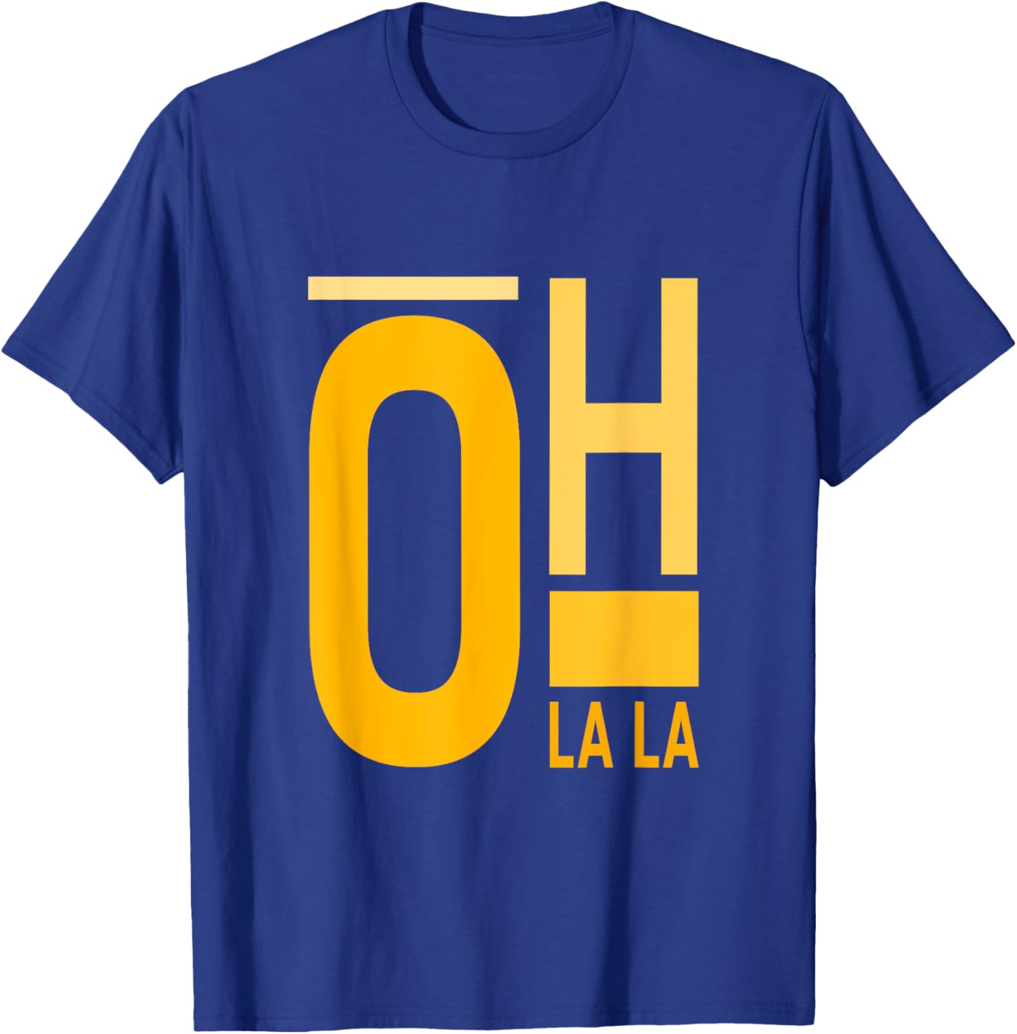 University Varsity Gold Oh La La T-Shirt for Stylish Students and Fans - 15