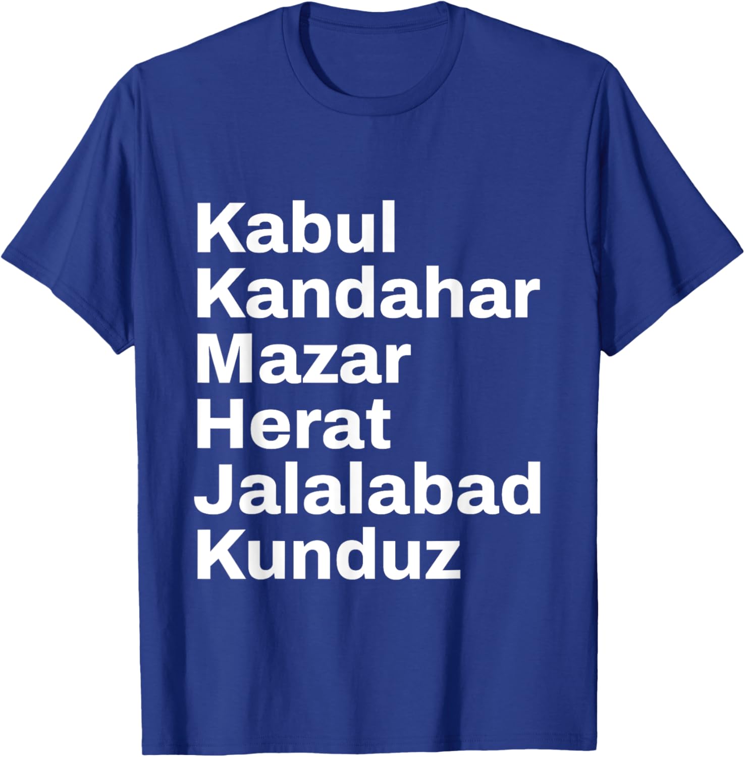 Afghanistan Cities and Towns Travel T-Shirt for Adventure Lovers - 11