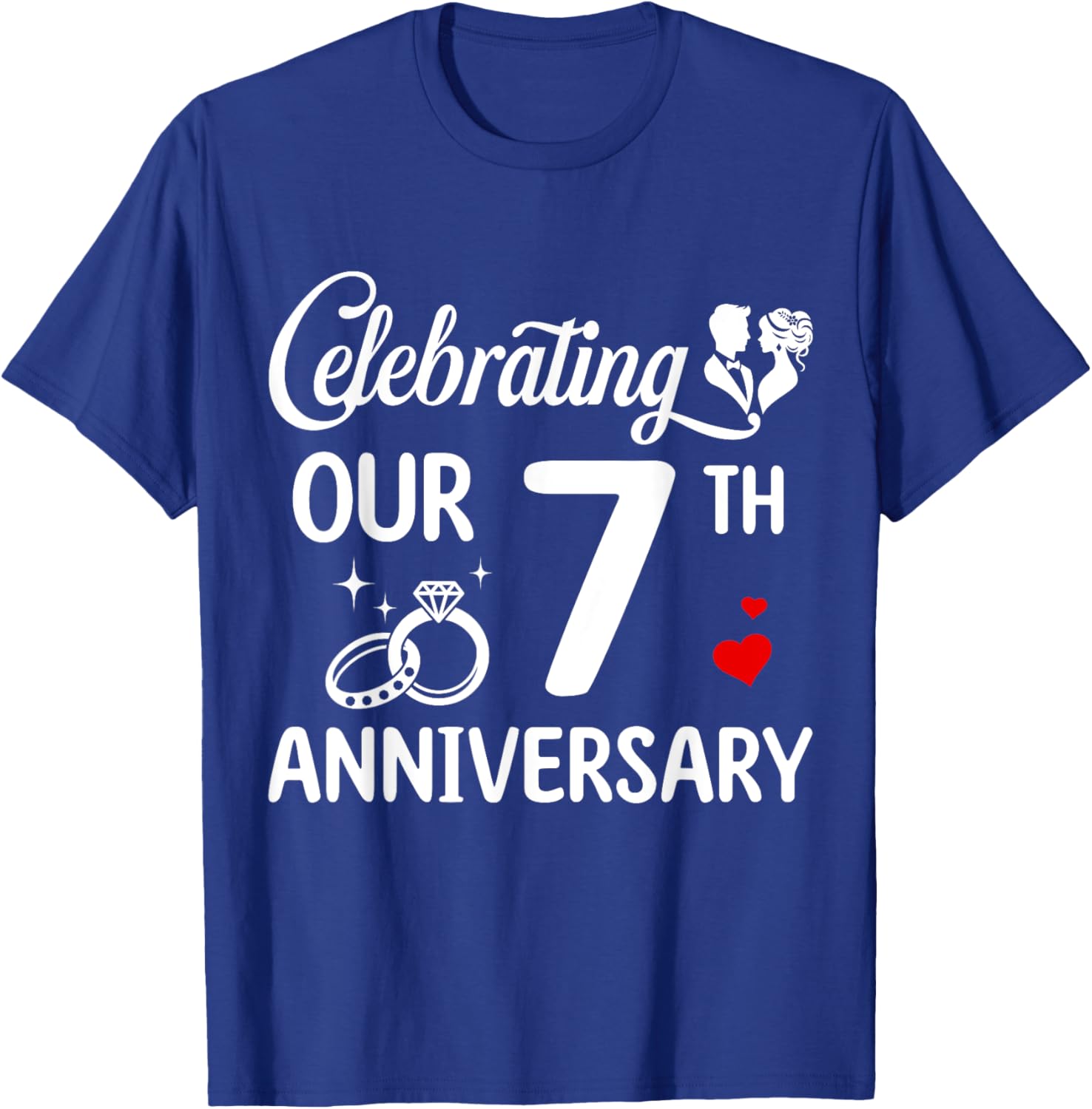 Celebrate 7 Years of Love with Our Anniversary T-Shirt for Couples - 14