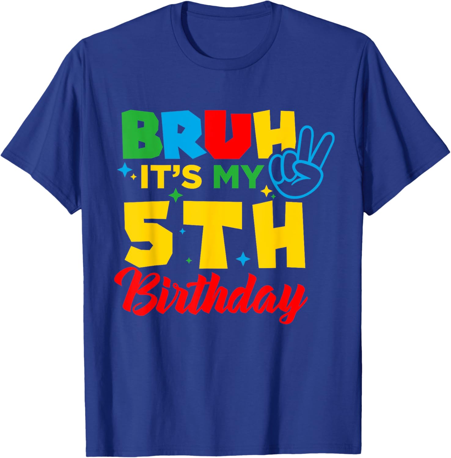 Bruh I'm 5 Gamer T-Shirt for 5th Birthday Celebration Fun! - 5