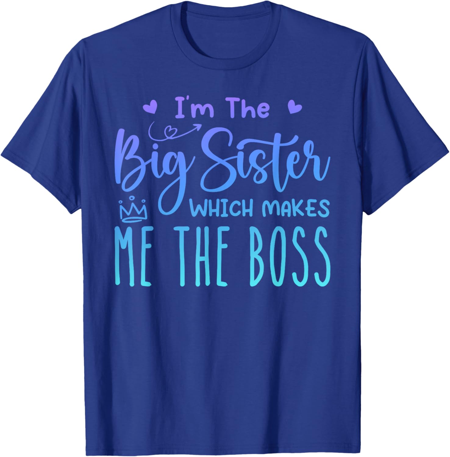 Big Sister Boss Funny Brothers T-Shirt for Sassy Siblings Fun Apparel - 1