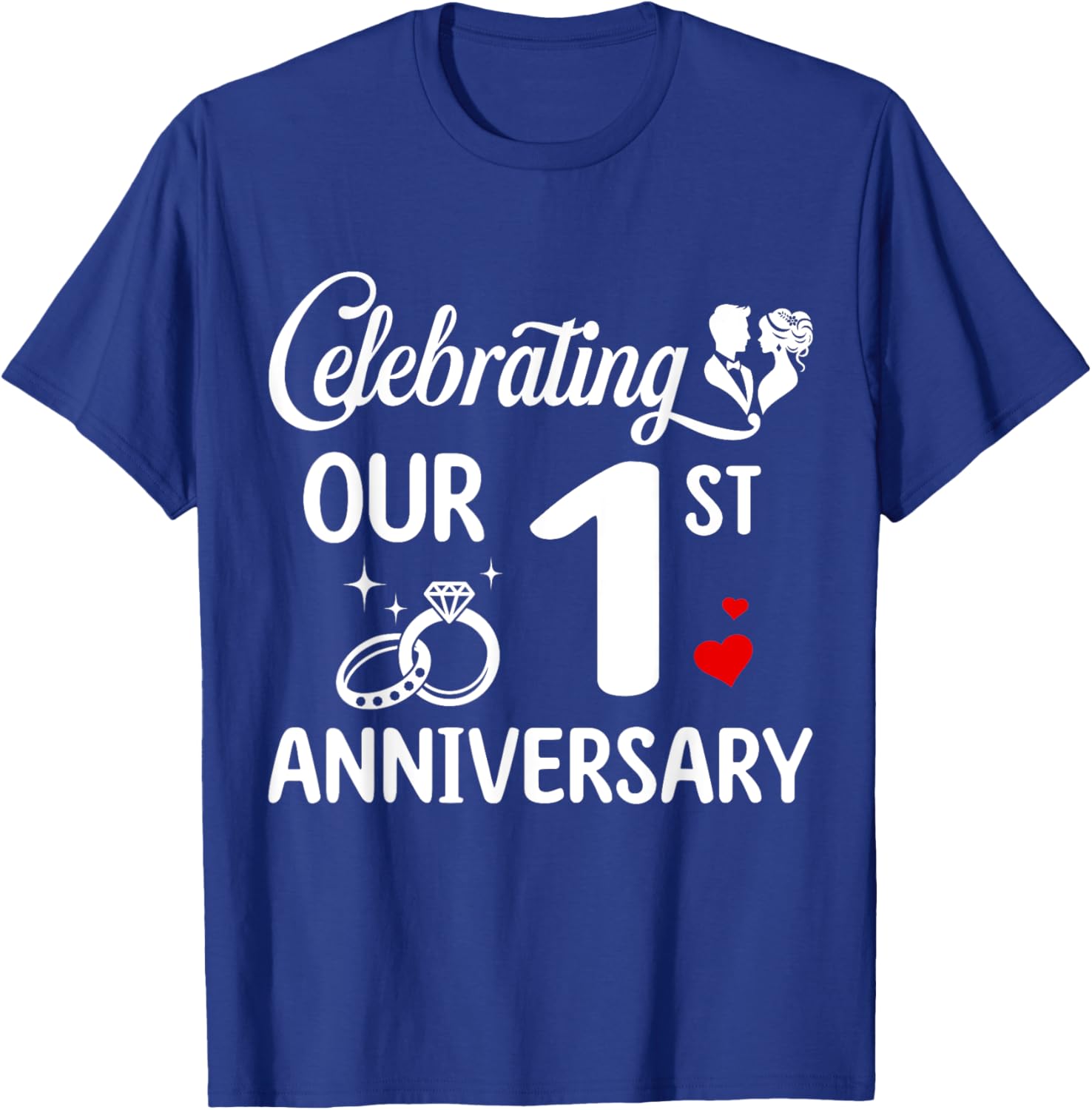 1st Wedding Anniversary T-Shirt for Couples - Celebrate Love in Style - 18