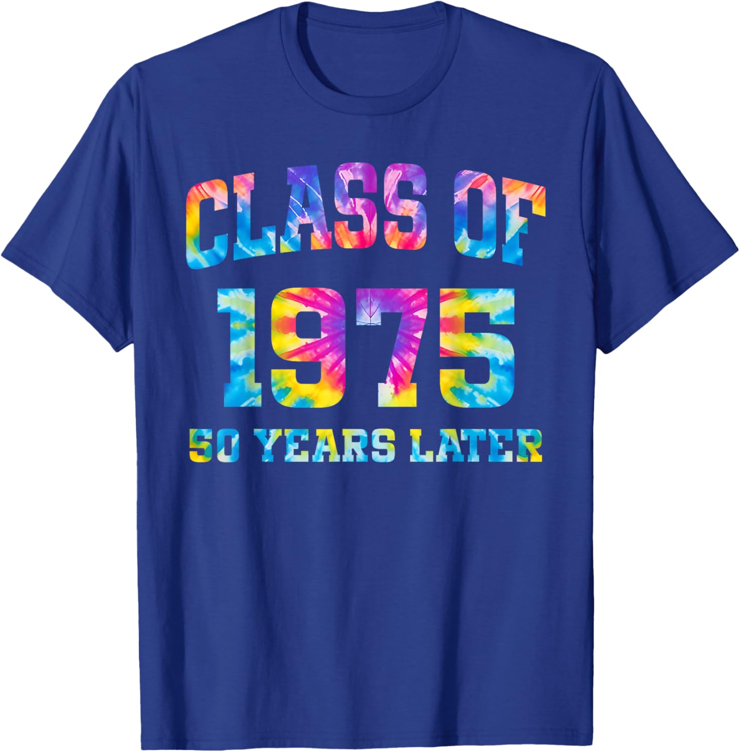 50th Class of 1975 Tie Dye Reunion Alumni T-Shirt for High School Memories - 11