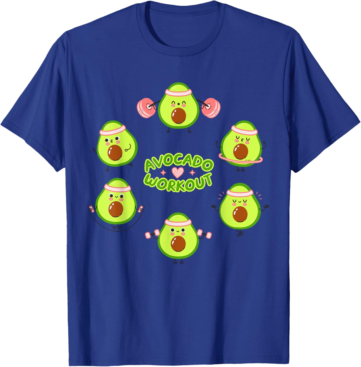 Avocado Workout Guacamole T-Shirt for Vegan Mexican Food Lovers - 7