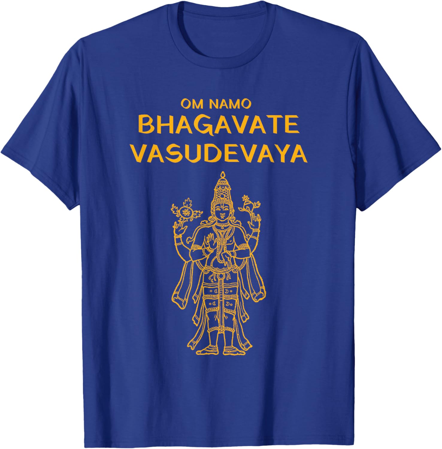 Vishnu Narayana Om Namo Bhagavate Vasudevaya Hindu T-Shirt - 8