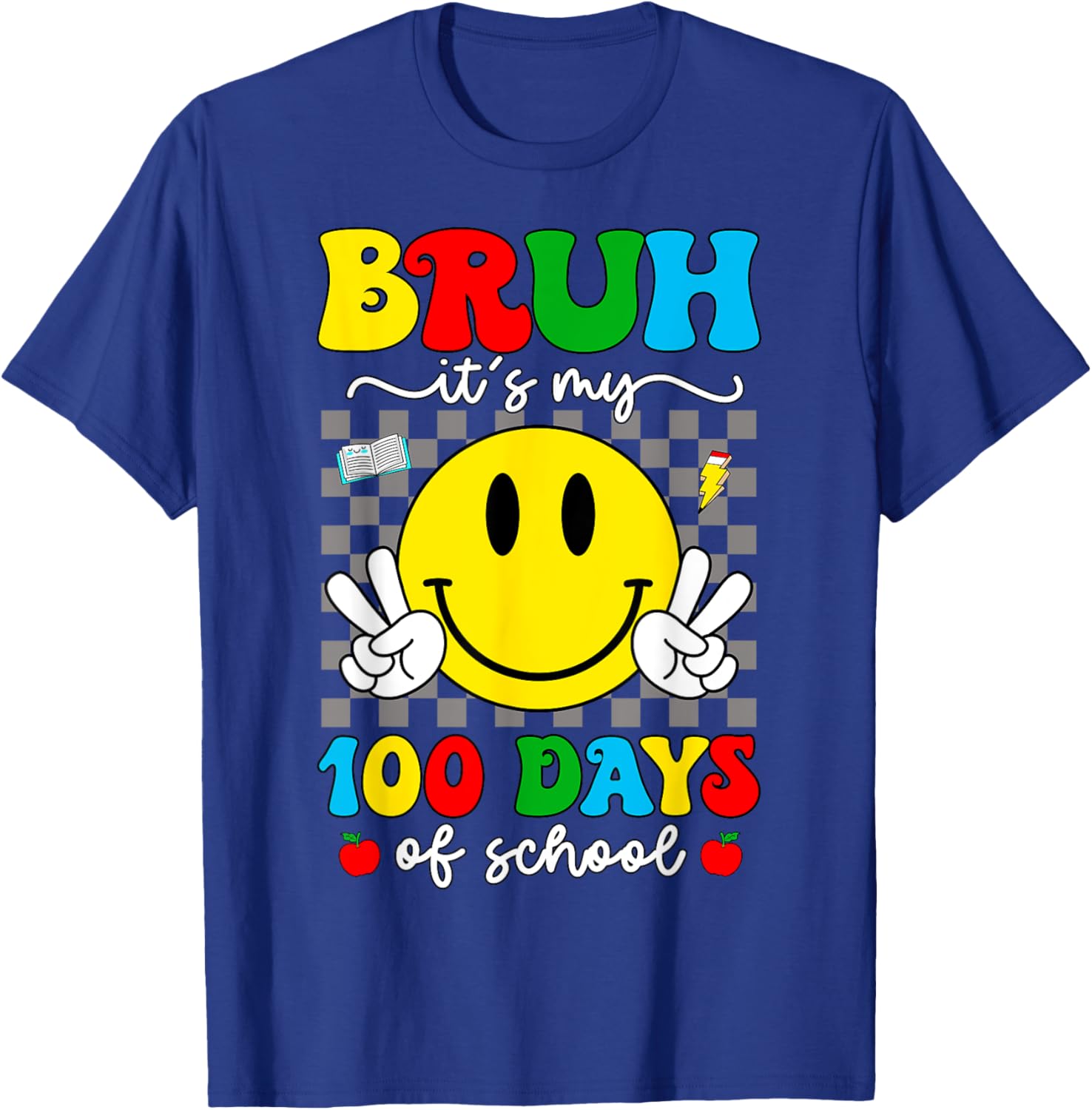 100 Days of School T-Shirt for Kids - Bruh It's My 100 Days Smarter! - 15