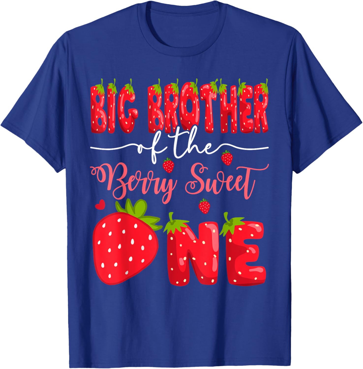 Big Brother Strawberry T-Shirt for 1st Birthday Celebration Fun - 6