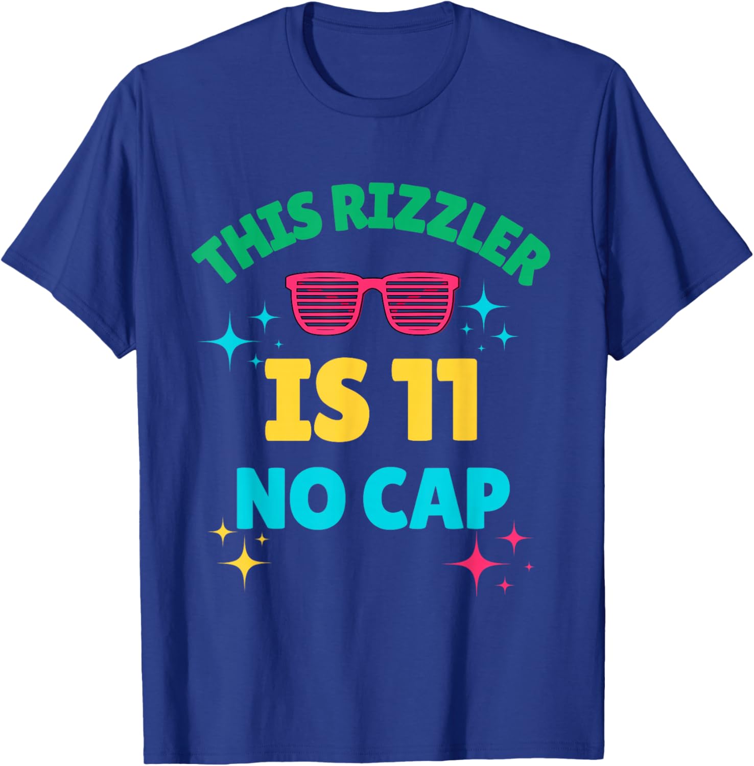 Cool 11th Birthday Rizzler T-Shirt Fun Gift for Boys and Girls - 17