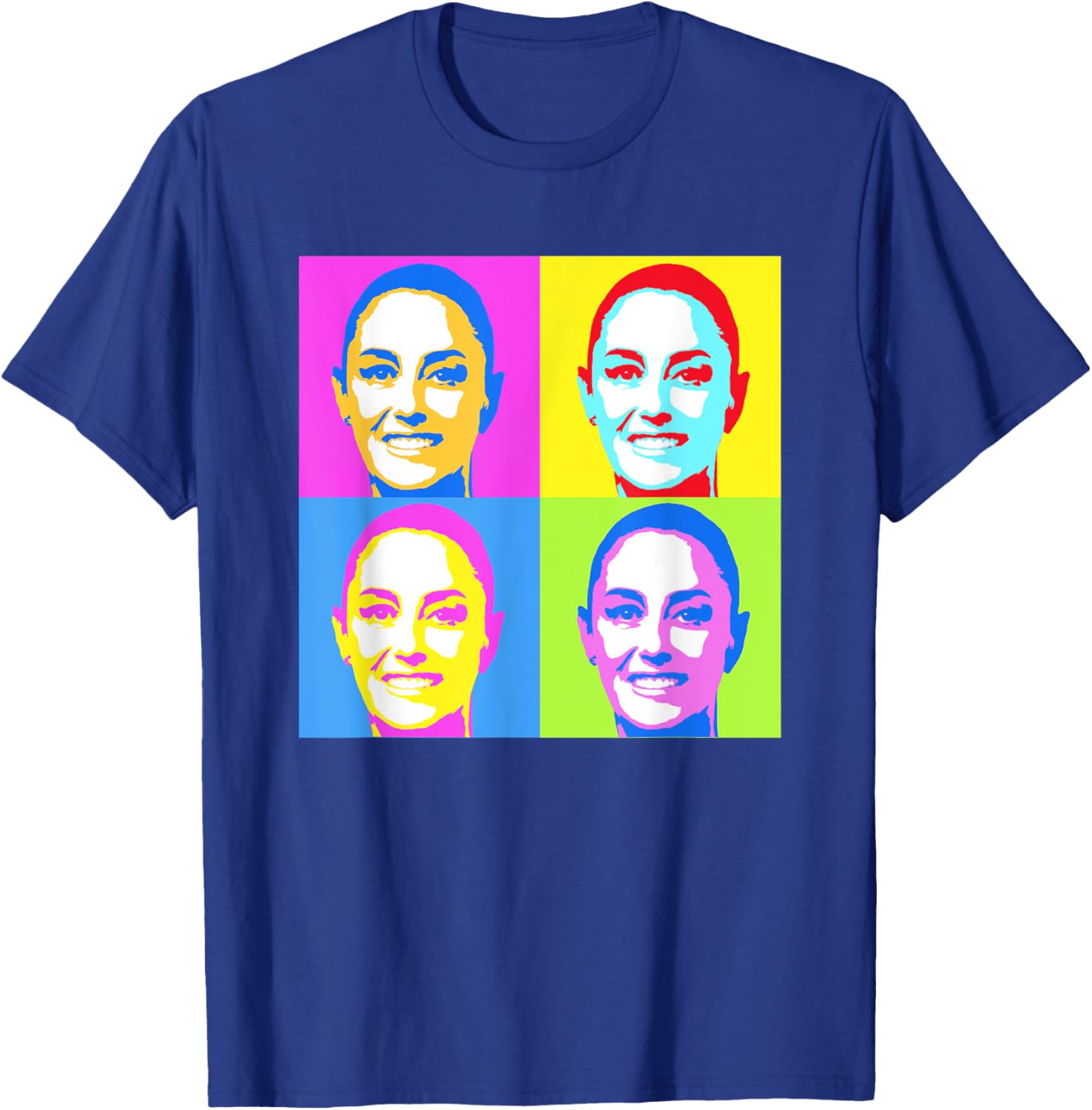 Claudia Sheinbaum Pop Art T-Shirt for Supporters of Mexico's President - 16