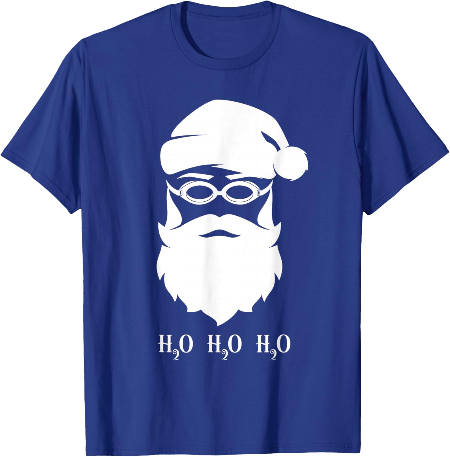 Funny Swimming Santa Claus H20 Swimmer Christmas T-Shirt for Holidays - 8
