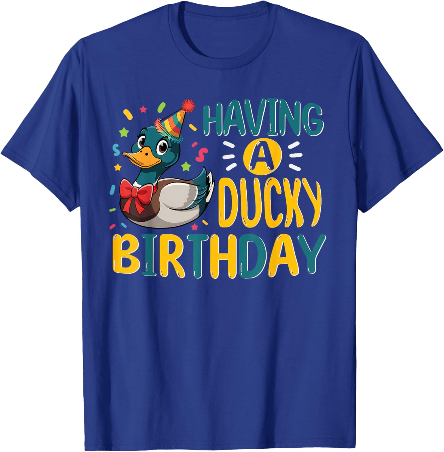 Adorable Kids Ducky Birthday T-Shirt for Boys Fun Mallard Duck Gift - 1
