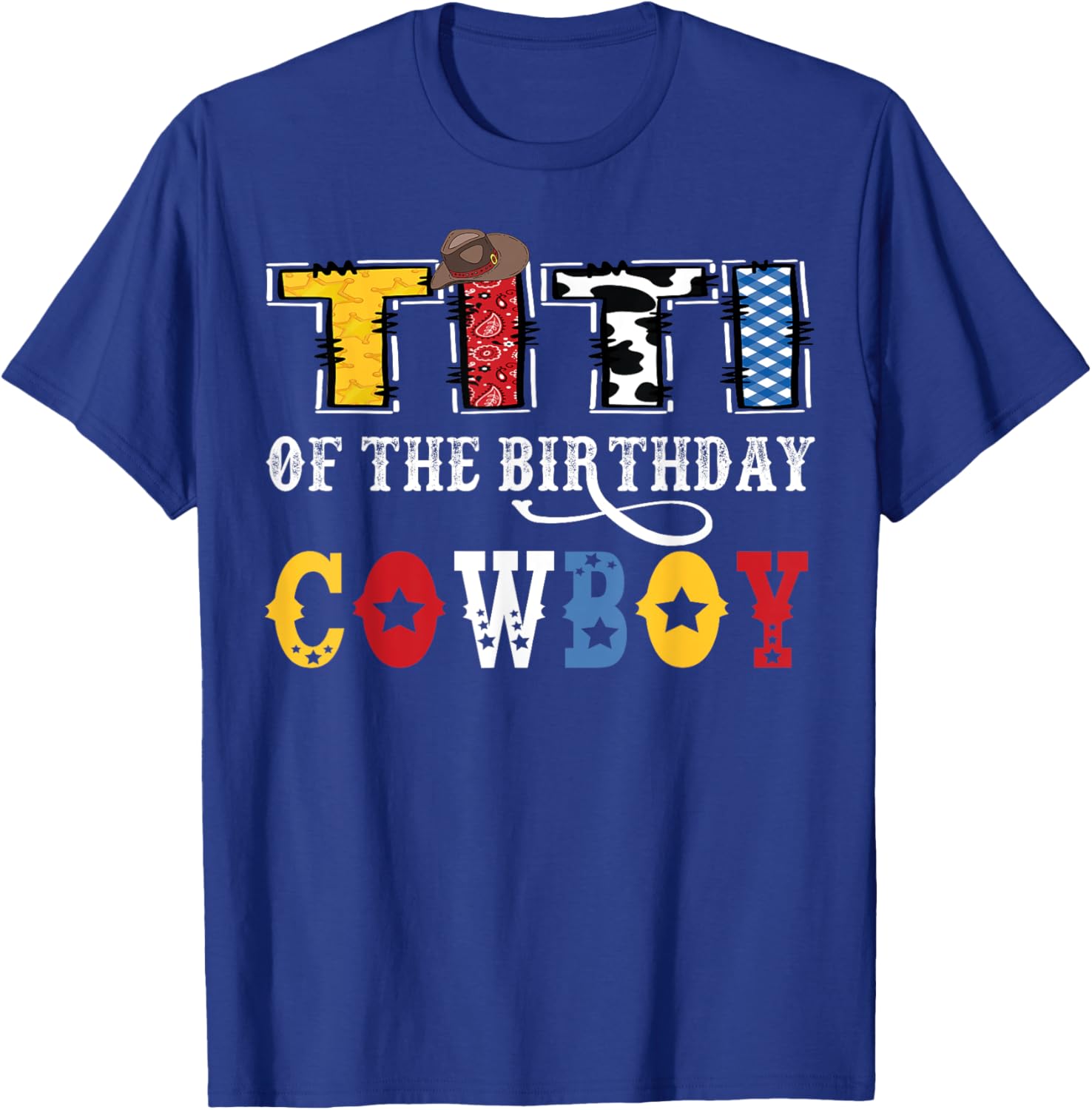 Titi Of The Birthday Cowboy Western Rodeo T-Shirt for Fun Celebrations - 2