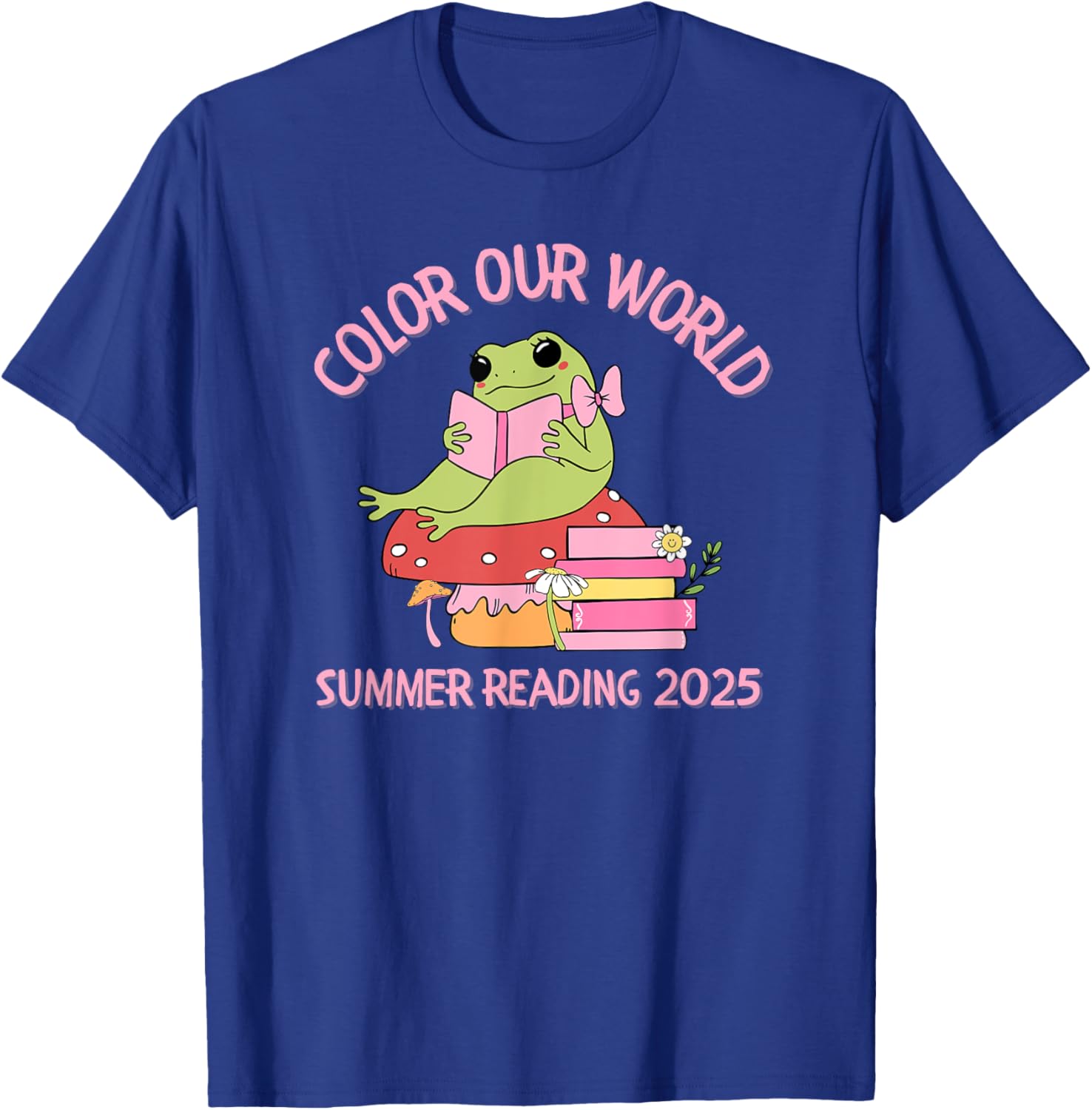 Color Our World Summer 2025 Frog T-Shirt for Kids - Fun Reading Program Apparel - 3