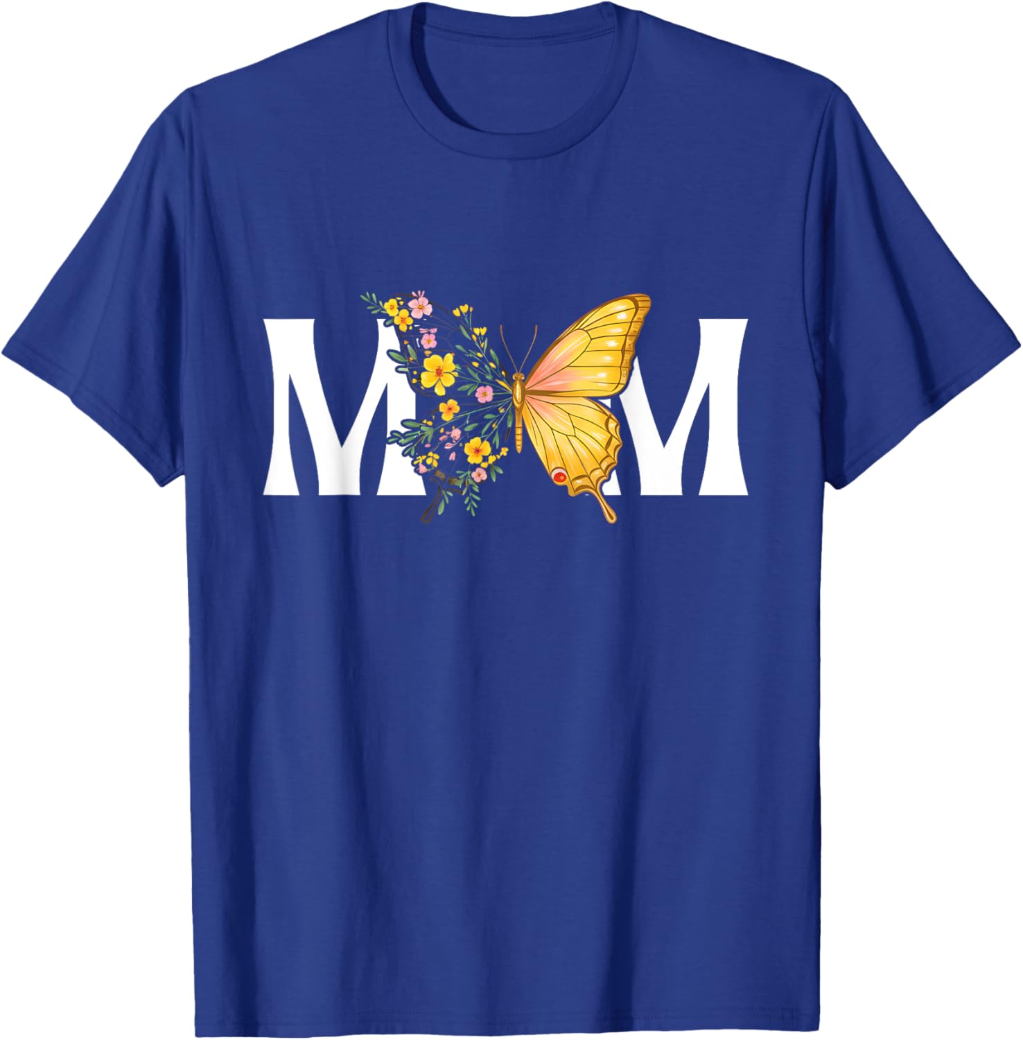 Cute Mother's Day Butterfly MOM Flower T-Shirt for Moms and Gifts - 5