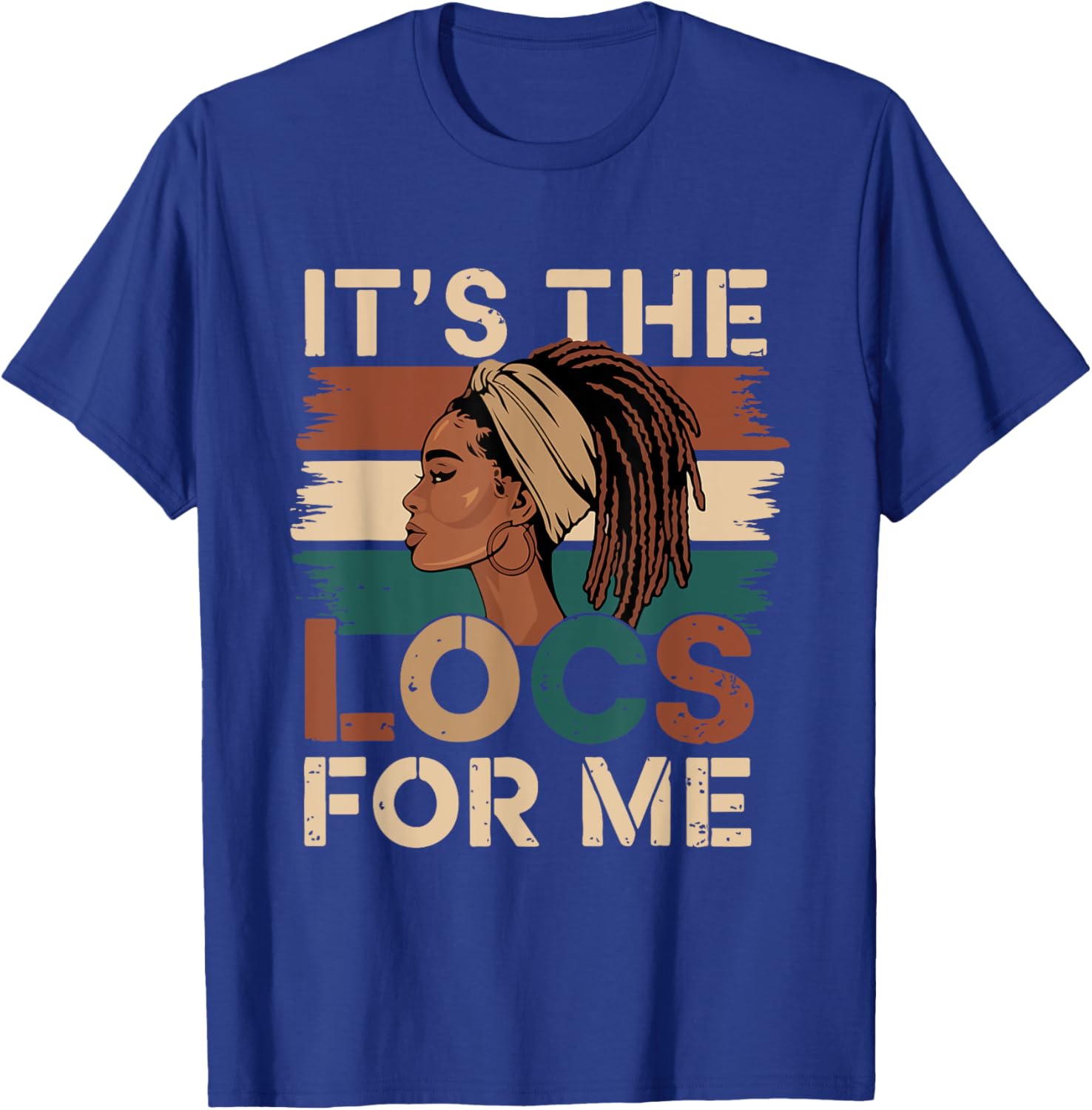 Stylish It's the Locs For Me Dreadlocks T-Shirt for Black Women - 9