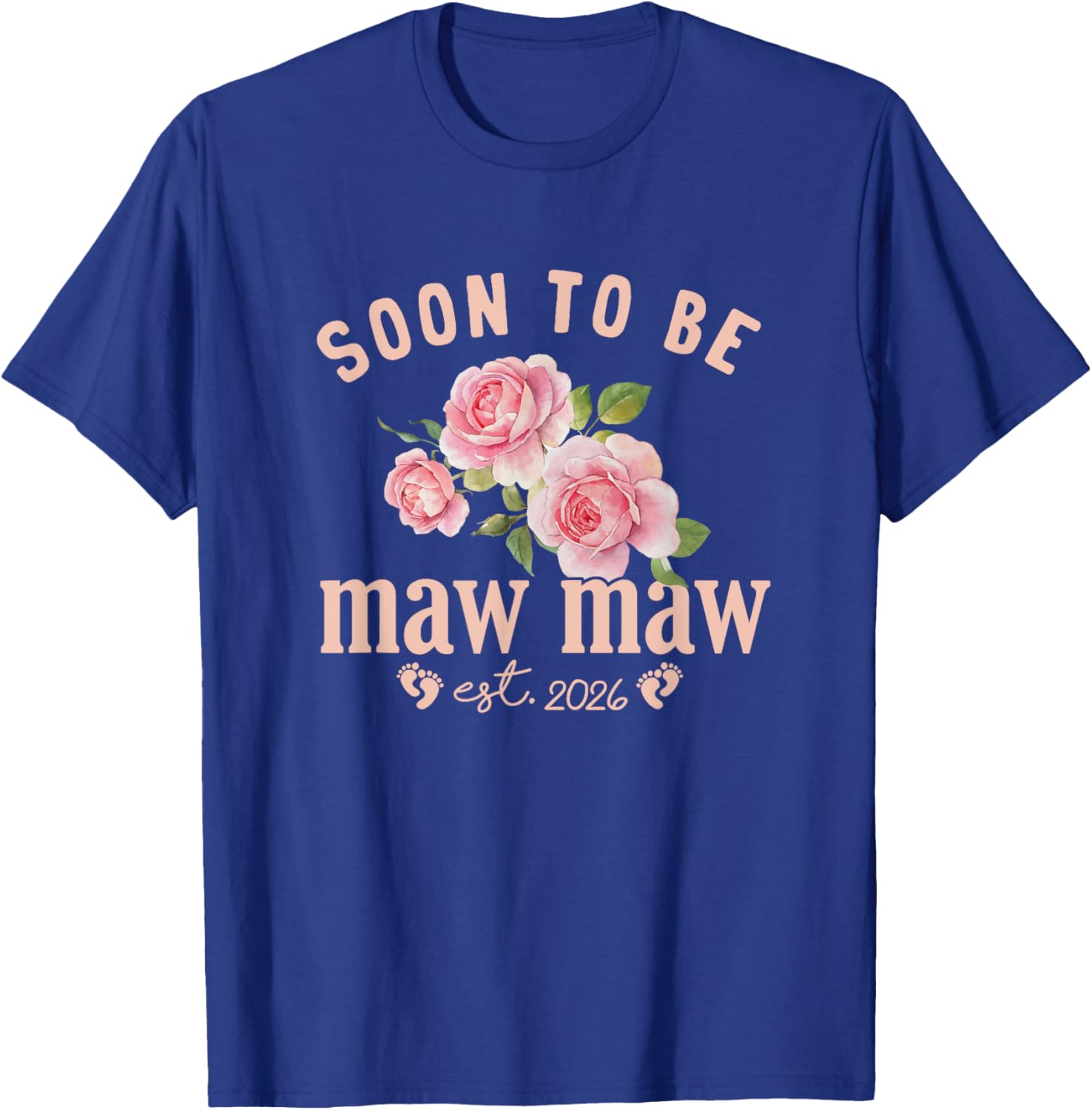 Soon to be Grandma Est 2026 Maw Maw Pregnancy Announcement T-Shirt - 9