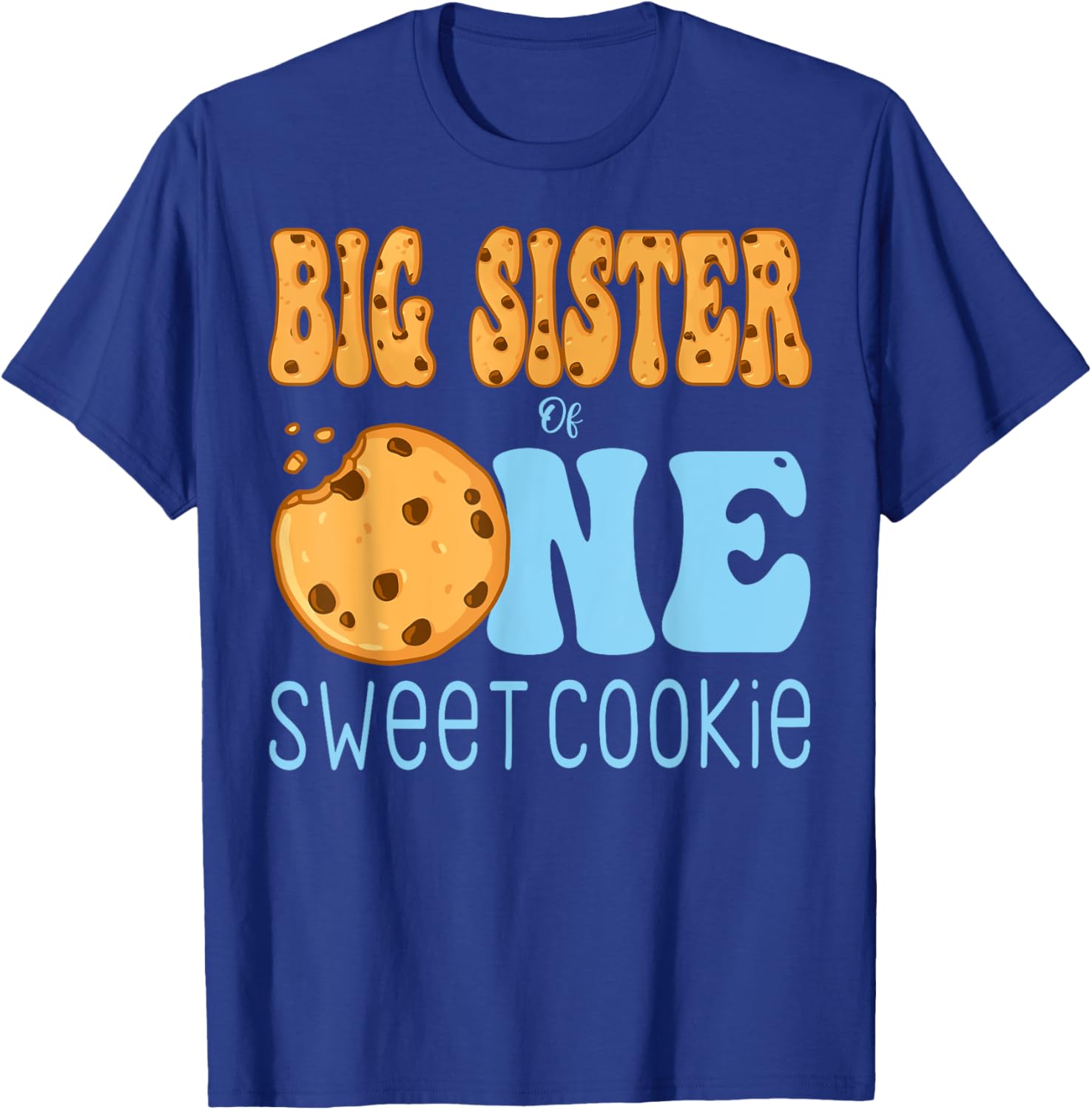 Big Sister Cookies and Milk Birthday Party T-Shirt for Kids - 1