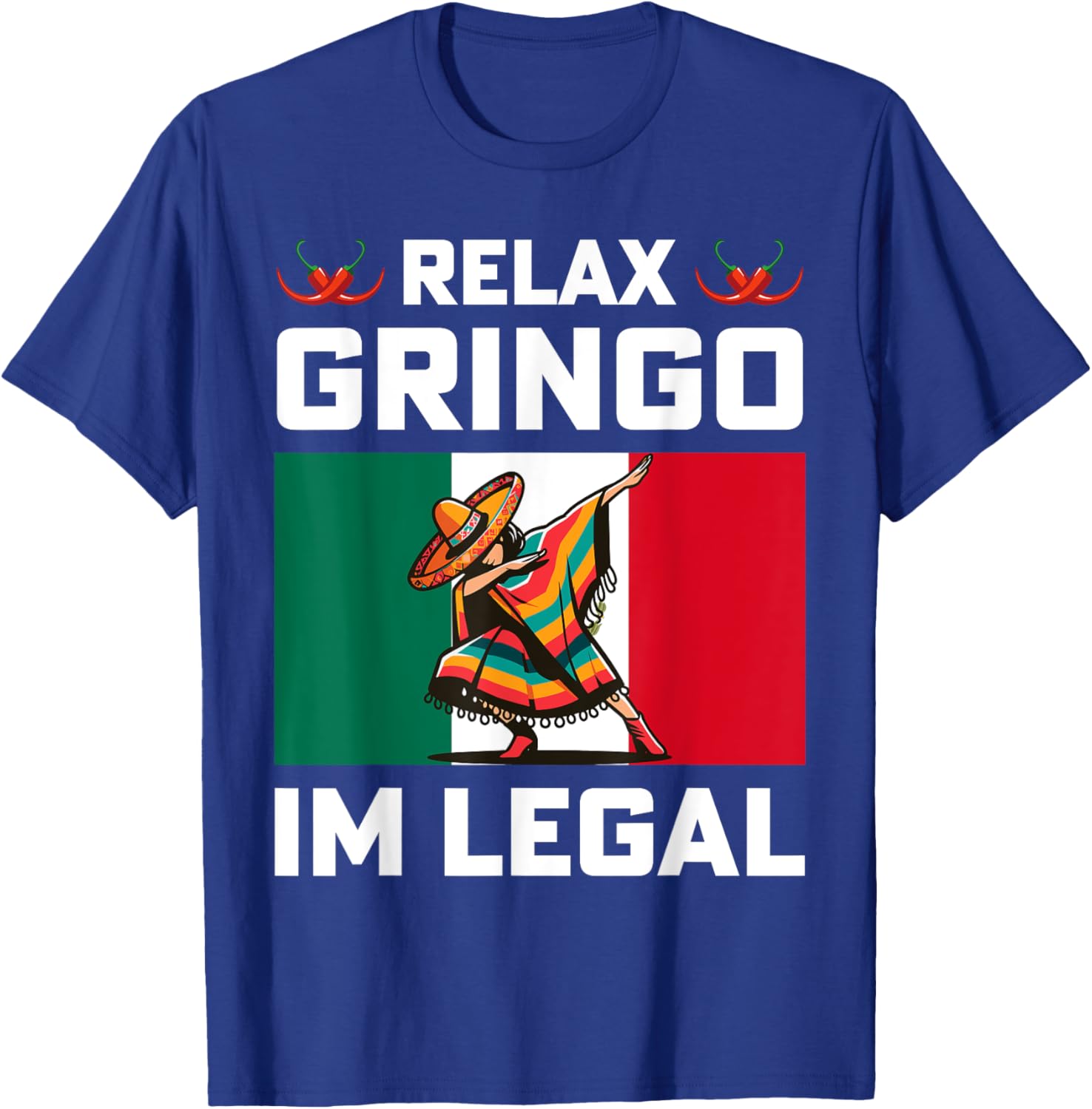 Cinco de Mayo Relax Gringo I'm Legal Dabbing Boy T-Shirt for Fun Celebrations - 2