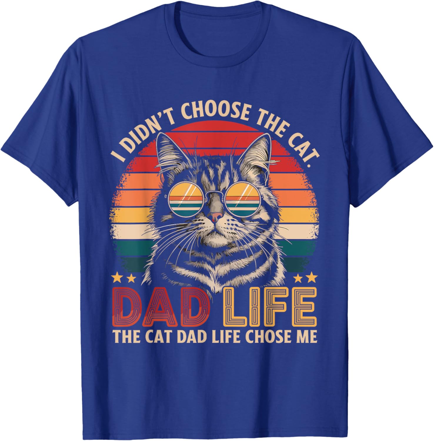 Cat Dad Life T-Shirt Funny Cat Lover Gift for Father's Day and Birthdays - 10