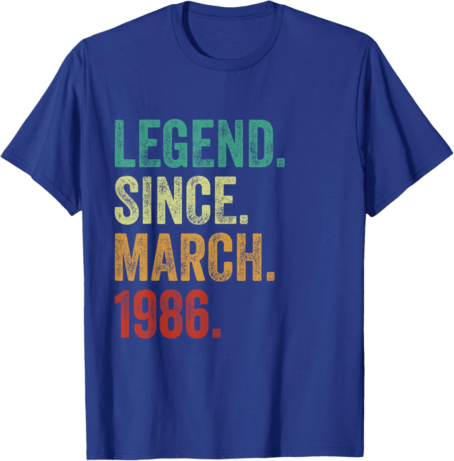 39 Years Old Legend Since March 1986 Birthday T-Shirt for Him or Her - 6