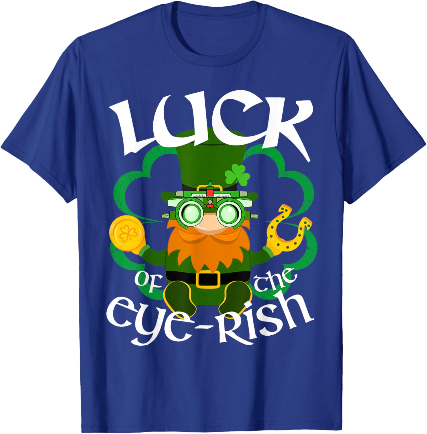 St Patrick's Day Irish Gnome Eye Doctor T-Shirt for Optometrists - 11