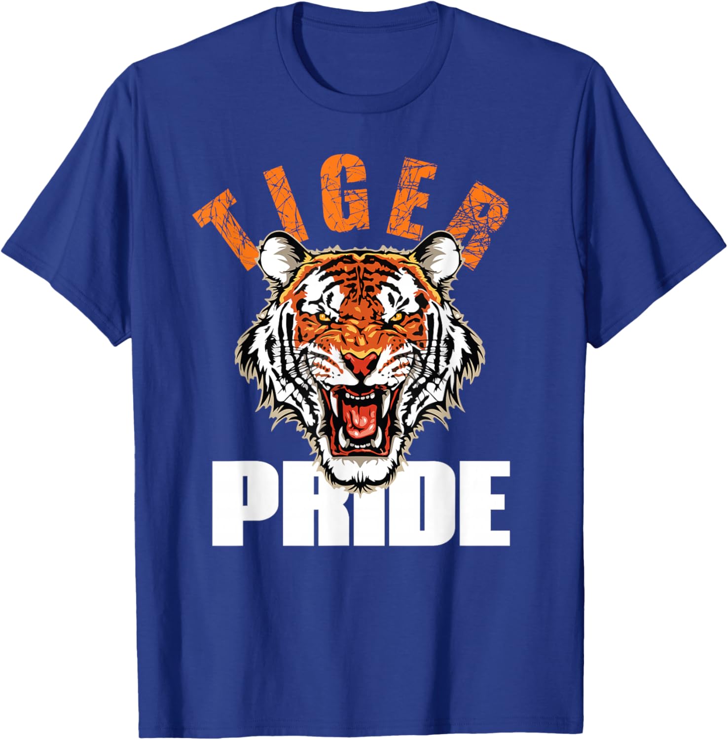 Retro Vintage Tiger Pride Mascot T-Shirt for School Sports Team Fans - 17
