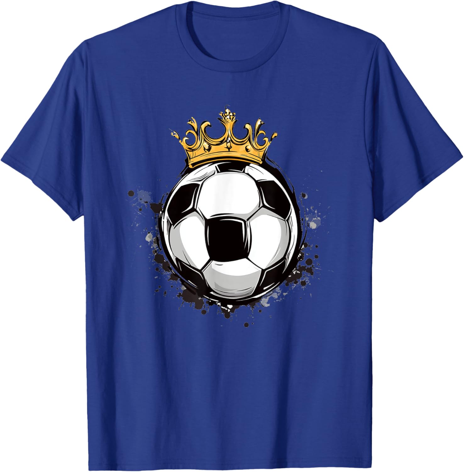 Soccer Royalty T-Shirt with Crowned Ball for Kids - Stylish Sports Wear - 19