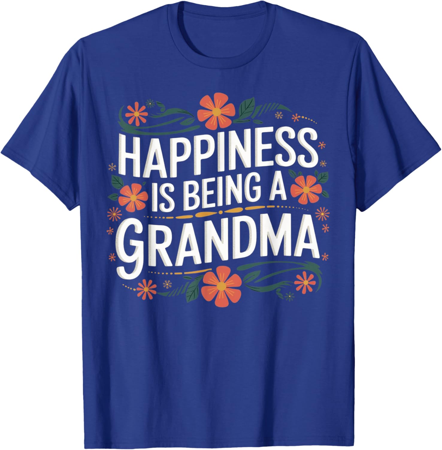 Women's Floral Grandma T-Shirt: Celebrate Your Happiness as a New Grandmother - 14